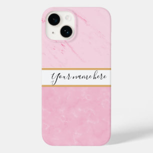 Elegant koppar Girly Ro Guld Marble monogram