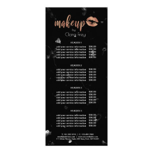 Elegant koppar-läppar och marmelsverk av koppar-g reklamkort