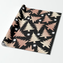 Elegant koppar ro guld Julgran mönster