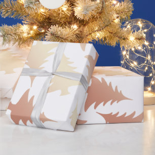Elegant koppar ro guld Julgran mönster Presentpapper