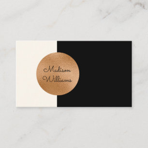Elegant koppardekoration, modern, minimalistisk visitkort