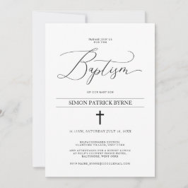 Elegant Kor Baptism Announcement Boy eller Girl Inbjudningar