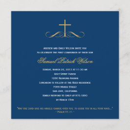 Elegant Kor Baptism/Christening/First Communion Inbjudningar