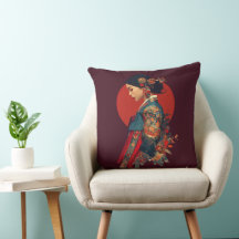 Elegant koreansk kvinna i Hanbok Porträtt Art Canv
