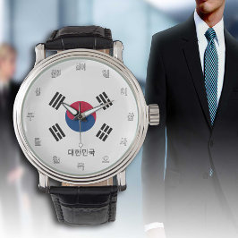 Elegant Koreanska Flagga Watch & Sydkorea / Söul Armbandsur