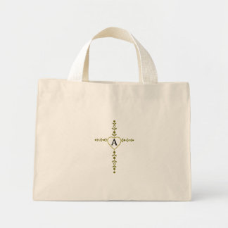 Elegant kors och hjärta Bibelvers om Guds kärlek Mini Tygkasse