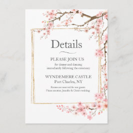 Elegant körsbärsblom tilläggskort