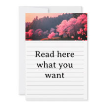 Elegant körsbärsblom-weddinginbjudan - Romantisk