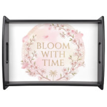 Elegant körsbärsblomservéringsfat -