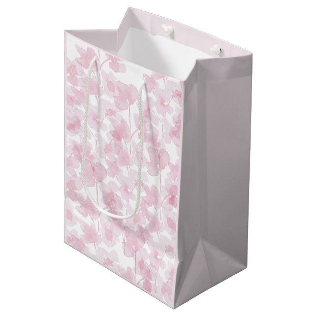 Elegant Körsbärsblomstakvattenfärg Handmålad (Framsidan Vinklad)