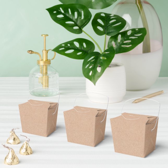 Elegant Kraft Pattern Takeout Gift Boxes Presentaskar (Multipel)