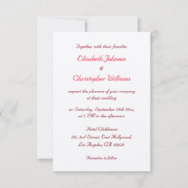Elegant Kraftpapper Anpassningsbar Bröllopsinbjuda Inbjudningar