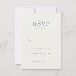 Elegant Kräm RSVP-kort OSA Kort