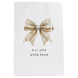 Elegant kräm silver glamör båge bröllopsdusch