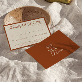 Elegant krämbränd orange gammaldags boho-härlig br OSA kort