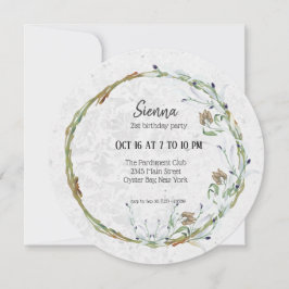 Elegant krans för alla tillfällen inbjudningar