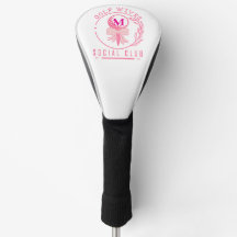 Elegant krans monogram golf fruar social klubb