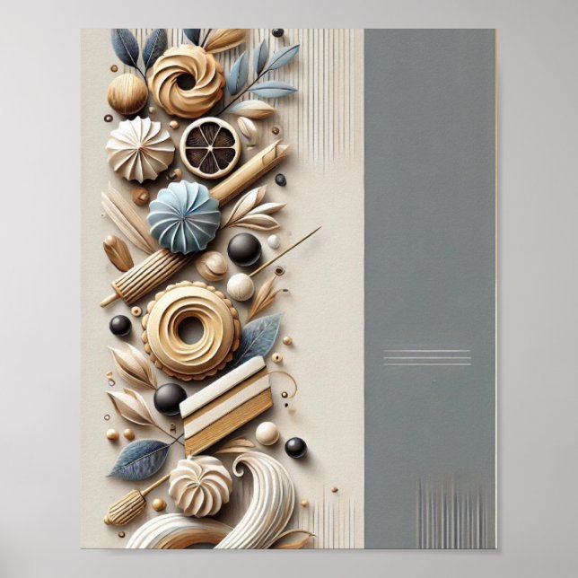 Elegant & Kreativ Bakers & bakverk Poster (Framsidan)