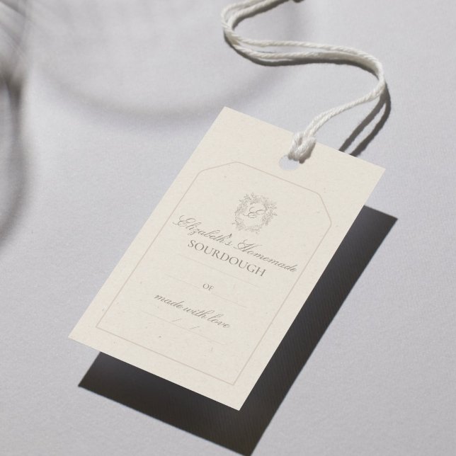 Elegant Krön DIY Hemmagjord Presentetikett (Add a personal touch to your DIY and homemade gifts with this elegant label.)