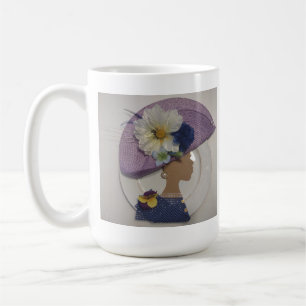 ELEGANT KRÖNA - LAVENDER KAFFEMUGG