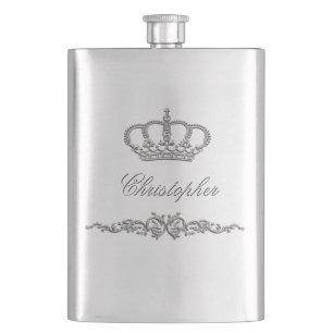 Elegant kronprins kunglig monogram fickplunta