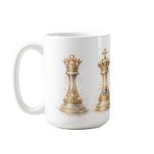 Elegant kung drottning par present Guld Schack