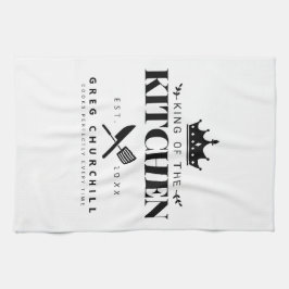 Elegant Kung i Kökets moderna Personlig Kökshandduk