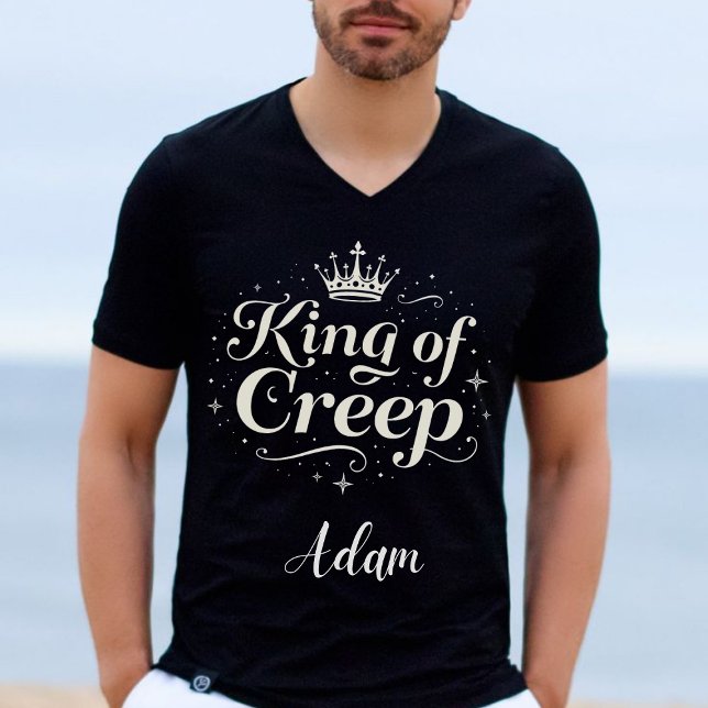 Elegant ’Kung of Creep’ Namn Halloween Calligraphy Lång Ärmad Tröja (Skapare uppladdad)