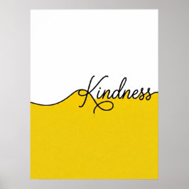 Elegant kursiv vänlighet Minimalistisk väggutskrif Poster