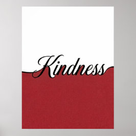 Elegant kursiv vänlighet Minimalistisk väggutskrif Poster