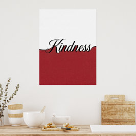 Elegant kursiv vänlighet Minimalistisk väggutskrif Poster