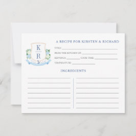 Elegant Kustmonogrammokort för Möhippa Inbjudningar