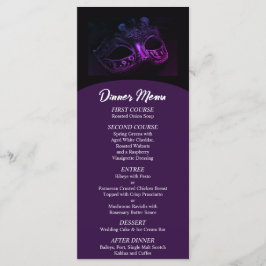 Elegant kväll Bröllop Menu Meny