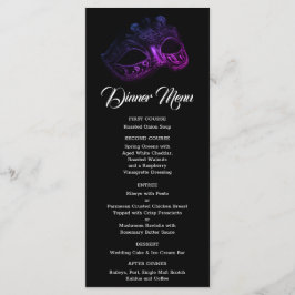 Elegant kväll Bröllop Menu Meny