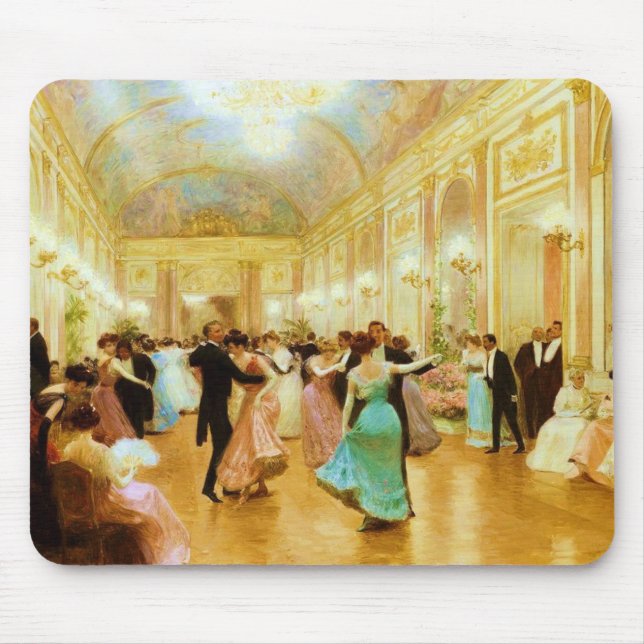 Elegant kväll (dreglande vid Palace Boll) Musmatta (Framsidan)