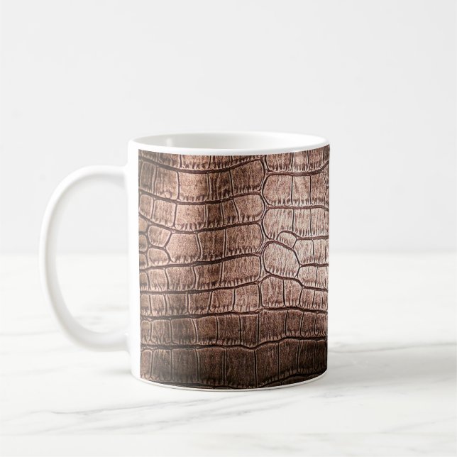 Elegant kväll, läder struktur. kaffemugg (Vänster)