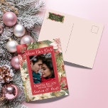 Elegant Kväll Romantic Photo Bröllop Meddelande Vykort<br><div class="desc">Gör din bröllop oförglömlig med vår elegant jul, Kväll Spara datumvykorten! Anpassa ditt foto-inbjudan med charmerande gräs grenar och festliga prydnadsföremål. Perfekt för att lägga till lite romantik till din speciella dag! Låt inte den här möjligheten glida iväg - ge är dina gäster en smal kik av magin till komen....</div>