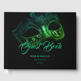 Elegant Kväve Bröllop Guest Bok