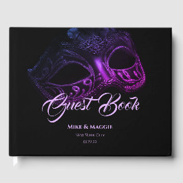 Elegant Kväve Bröllop Guest Bok