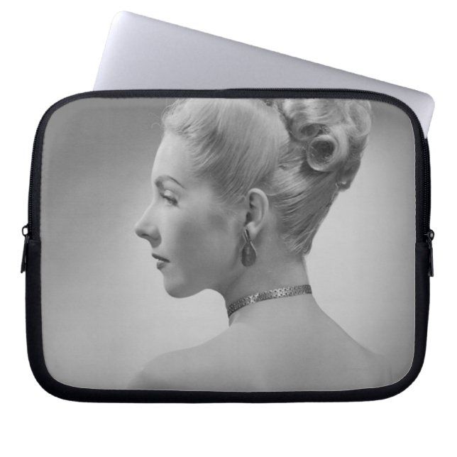 Elegant kvinna laptop sleeve (Framsidan)