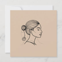 Elegant kvinna Linje Konst