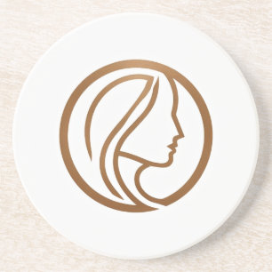 Elegant Kvinna-Logotyp Underlägg