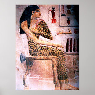 ELEGANT KVINNA, MODE OCH ANTIKENS EGYPTEN POSTER
