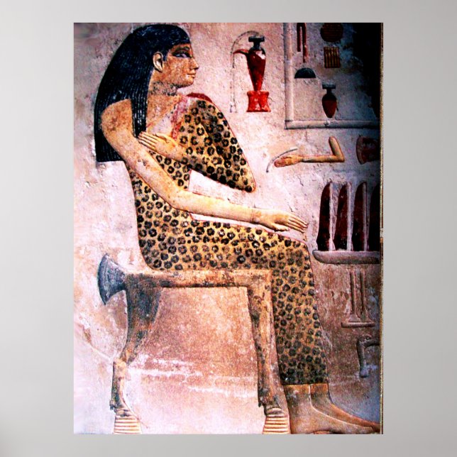 ELEGANT KVINNA, MODE OCH ANTIKENS EGYPTEN POSTER (Framsidan)