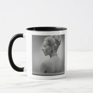 Elegant kvinna mugg