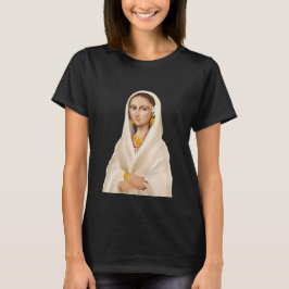 Elegant kvinna porträtt | Kulturell konst illustra T Shirt