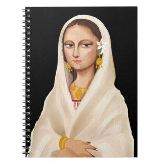 Elegant kvinna porträtt | Kulturell konstillustrat Anteckningsbok