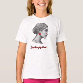 Elegant kvinna porträtt t shirt