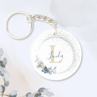 Elegant kvinnlig blomsterbukett monogram