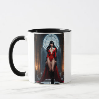 Elegant kvinnlig vampyr mugg